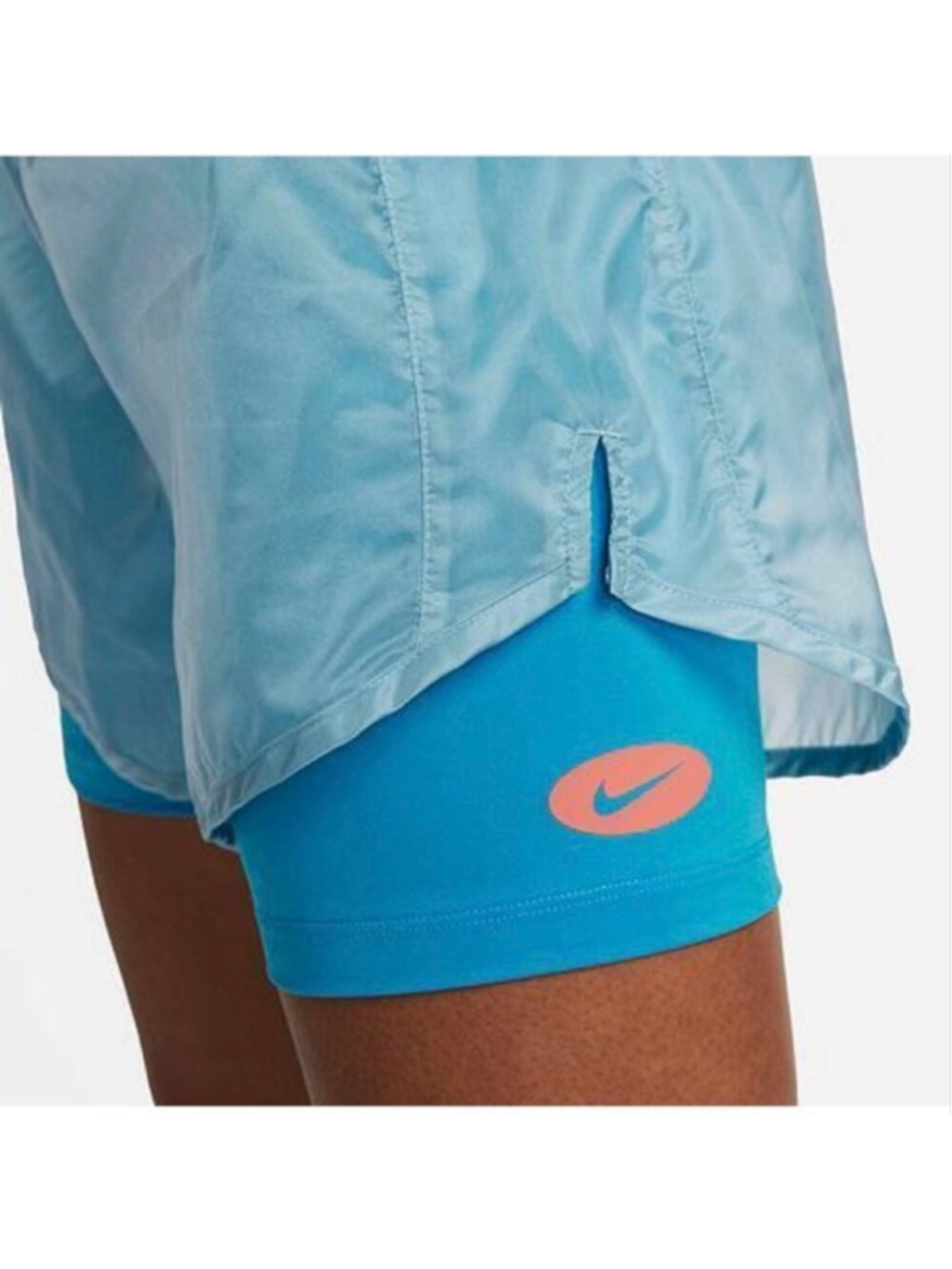 Nike Tempo Luxe Running Shorts Icon Clash Blue Size M NWT DM7739 - Picture 3 of 7